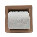Porcelain Recessed Tissue Holder Mexican Sand Glossy