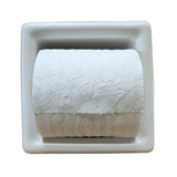 Porcelain Recessed Tissue Holder - White Matte