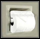 Recessed Tissue Holder Extended - Parchment Matte