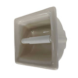 Porcelain Recessed Tissue Holder - Biscuit Glossy