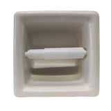 Porcelain Recessed Tissue Holder Biscuit Matte