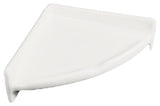 Porcelain Corner Shelf Round - White Matte