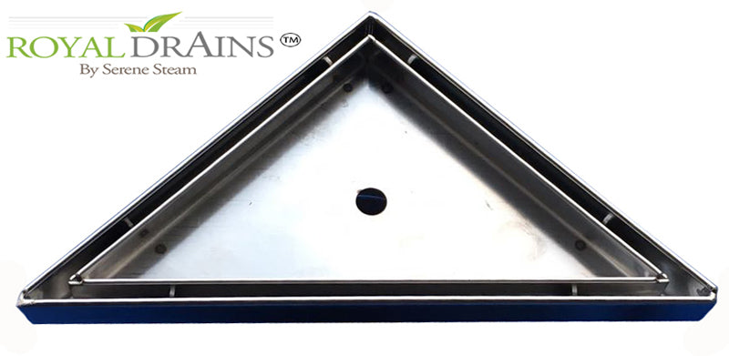 SereneDrains Triangle Shower Drain Tile Insert