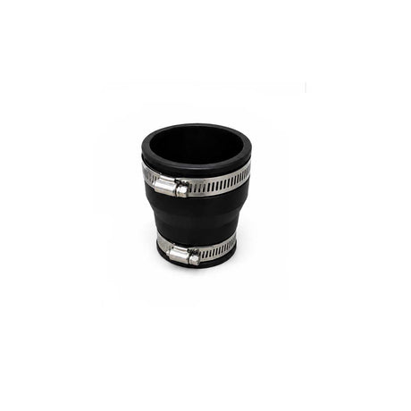 Flexible rubber reducing coupling side view