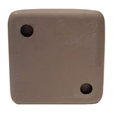 SereneDrains Ceramic Recessed Soap Dish White Glossy 6x6 Holder Shower Wall Mount Tray