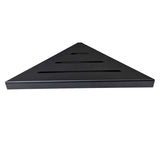 SereneDrains Matte Black Triangle Shower Shelf Foot Rest
