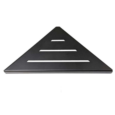 SereneDrains Matte Black Triangle Shower Shelf