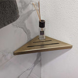 SereneDrains Triangle Shelf Stainless Steel - Satin Gold 9
