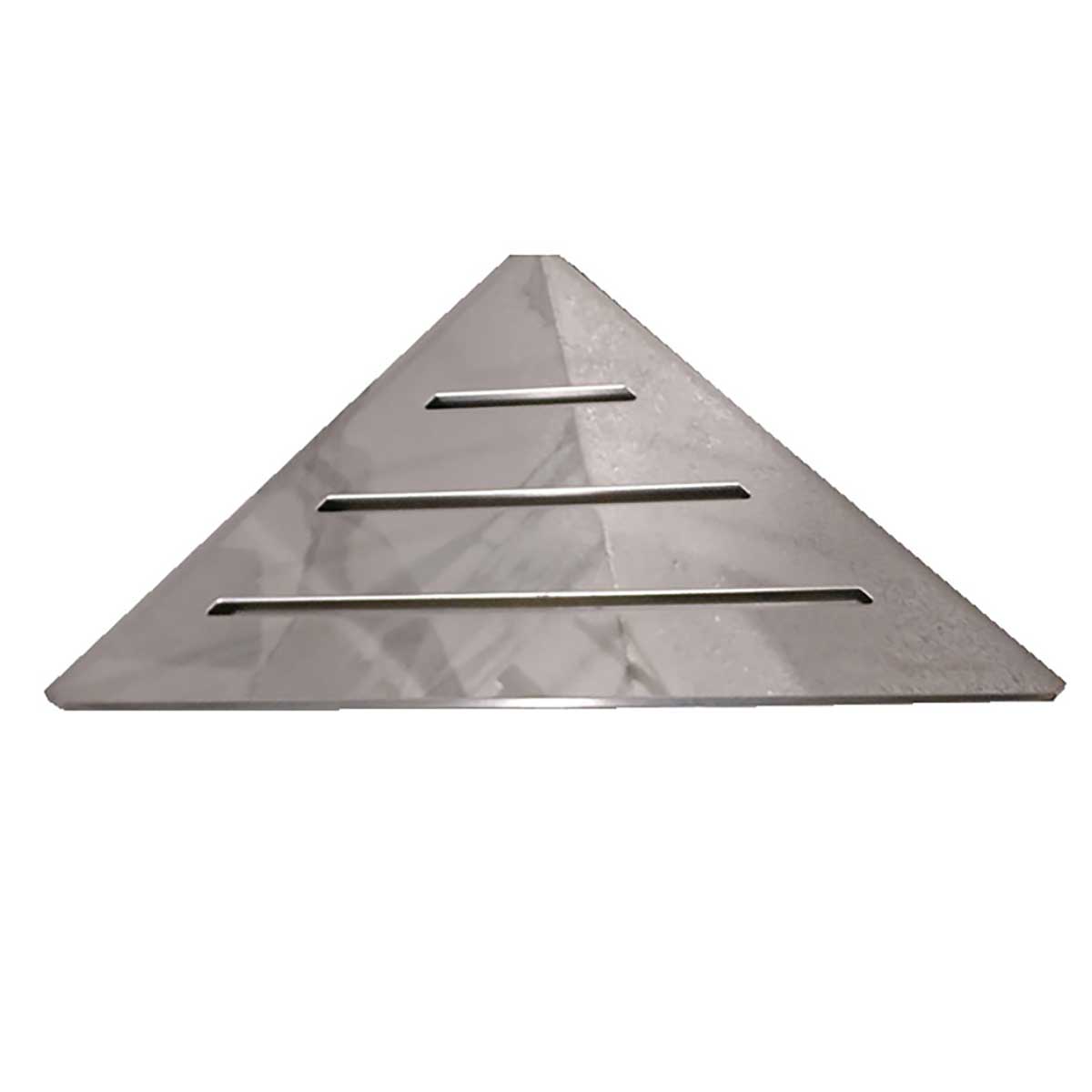 SereneDrains Polished Stainless Triangle Shower Shelf