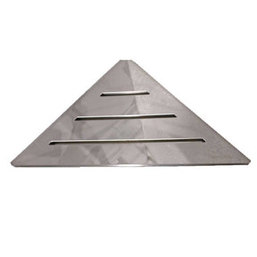 SereneDrains Polished Stainless Triangle Shower Shelf