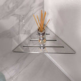 Polished Stainless Corner Shower Shelf Bathroom