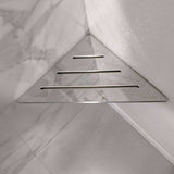 Polished Stainless Shower Corner Shelf Storage