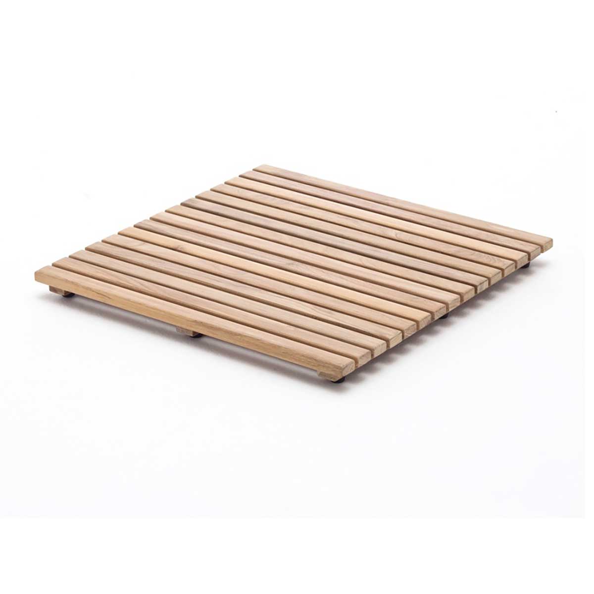 Grade A plantation teak bathroom floor mat