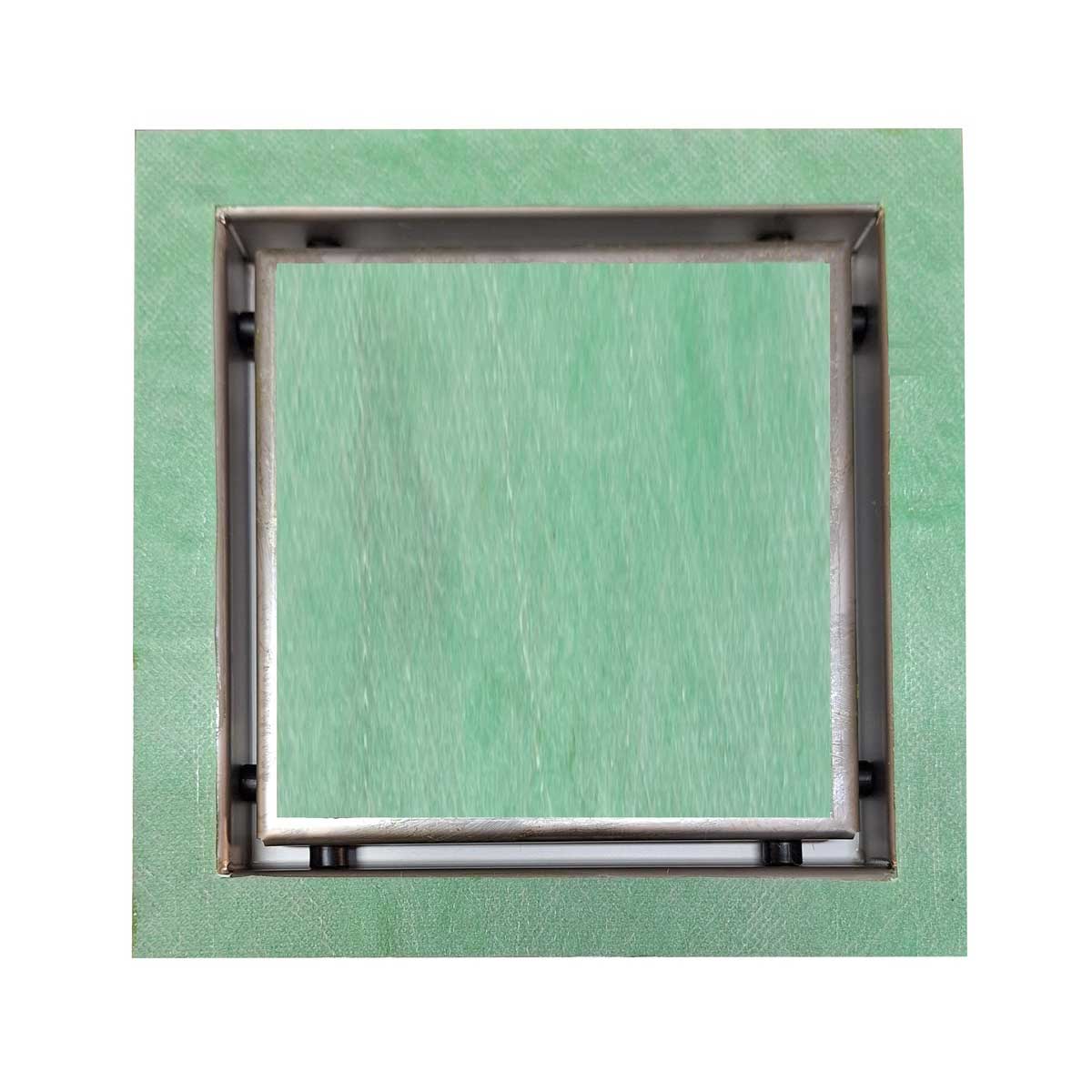 SereneDrains Square Shower Drain Invisible Hidden 6 inch