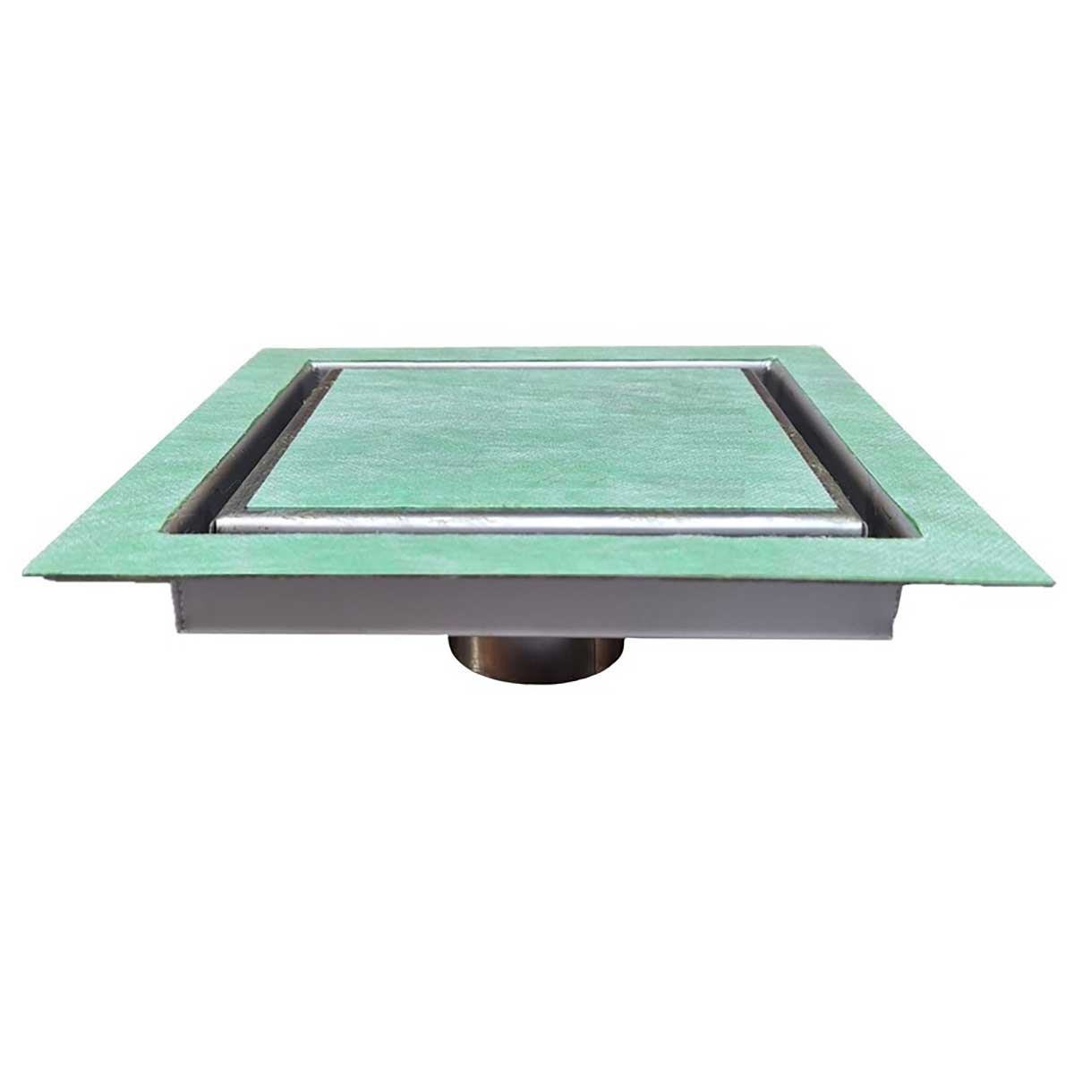 SereneDrains Square Shower Drain Invisible Hidden 6 inch