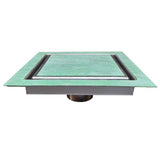 SereneDrains Square Shower Drain Invisible Hidden 6 inch