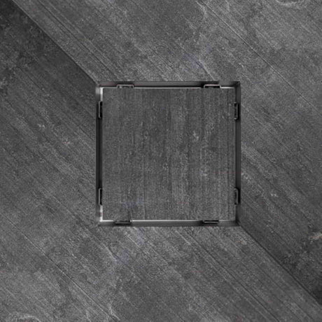 Serene Drains Square Shower Drain Invisible 6 Inch