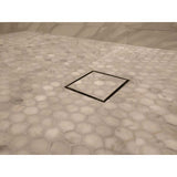 SereneDrains Square Shower Drain Invisible Hidden 6 inch