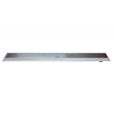 SereneDrains Linear Shower Drain Offset Outlet Square - Brushed 30
