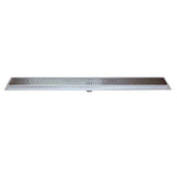 SereneDrains Linear Shower Drain Traditional Square - Brushed 16