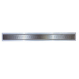 SereneDrains Linear Shower Drain Traditional Square - Brushed 16