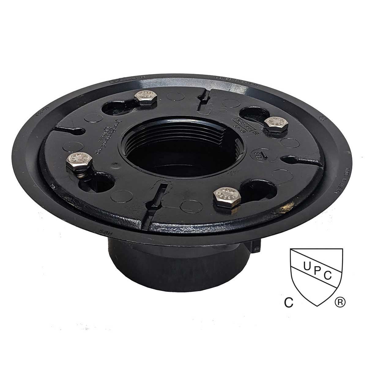 SereneDrains ABS 2 Inch Shower Drain Base for Linear Square Shower Drains No