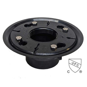 SereneDrains ABS 2 Inch Shower Drain Base for Linear Square Shower Drains No
