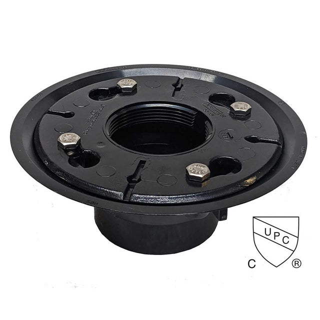 SereneDrains ABS 2 Inch Shower Drain Base for Linear Square Shower Drains No