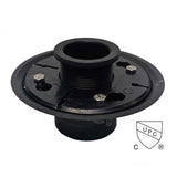 SereneDrains ABS 2 Inch Shower Drain Base for Linear Square Shower Drains Threaded Plastic Fitting