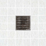 SereneDrains Square Shower Drain Broken Lane Polished 6