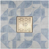 Decorative floor drain cover with geometric tile pattern