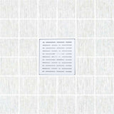 SereneDrains Square Shower Drain Kit with Base - Broken Lane - Matte White - 6 Inch