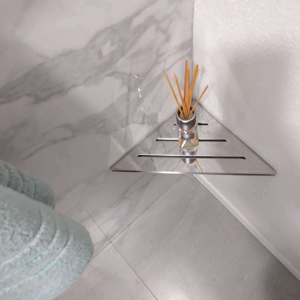 SereneDrains Triangle Shelf Stainless Steel - Polished 12