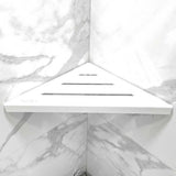 SereneDrains Triangle Shelf Stainless Steel - Matte White 9