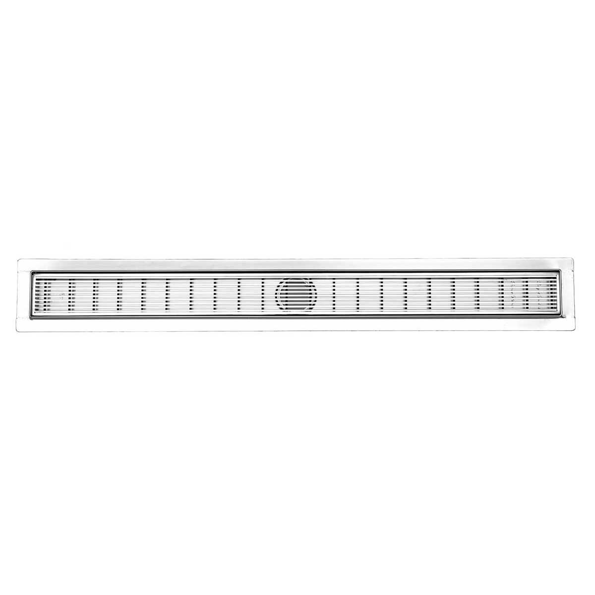 SereneDrains Linear Shower Drain Linear Wedge - Brushed 35