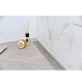 SereneDrains Linear Shower Drain Linear Wedge - Brushed 35