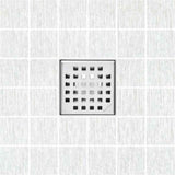 Serene Drains Traditional Square Shower Drain Polished 4 Inch