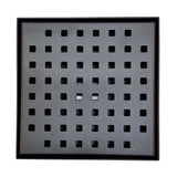 SereneDrains Square Shower Drain Traditional Square 6 Black