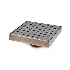 SereneDrains Square Shower Drain Traditional Square 6 ORB