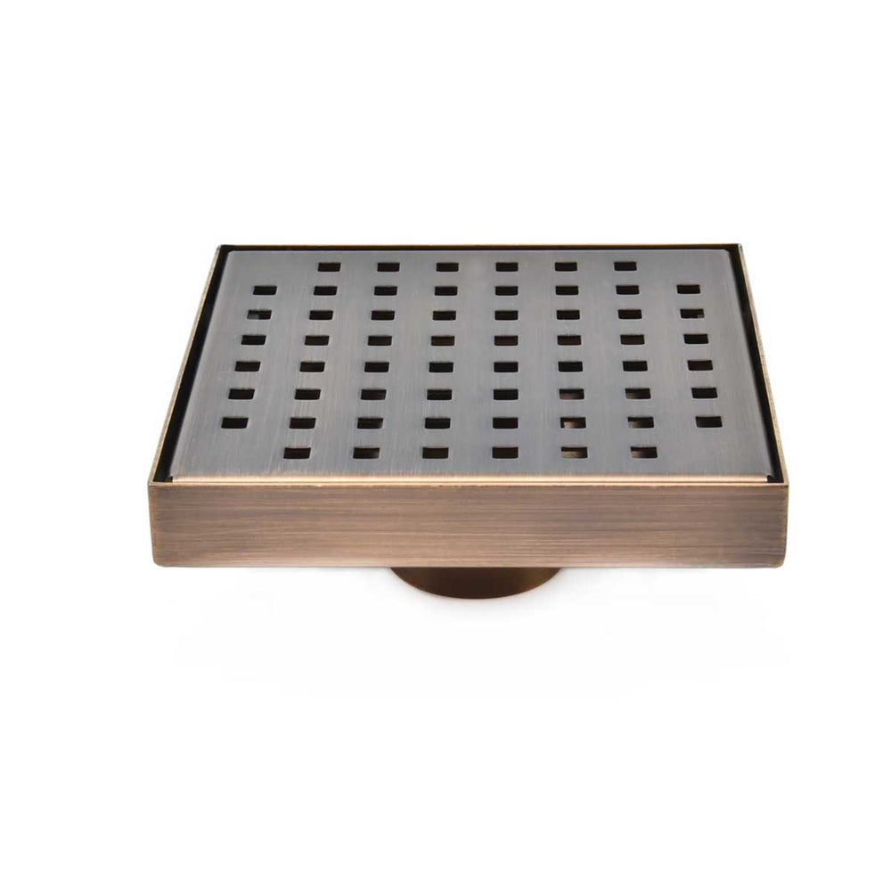 SereneDrains Square Shower Drain Traditional Square 6 ORB