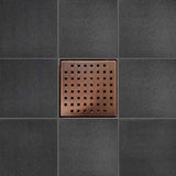 SereneDrains Square Shower Drain Traditional Square 6 ORB