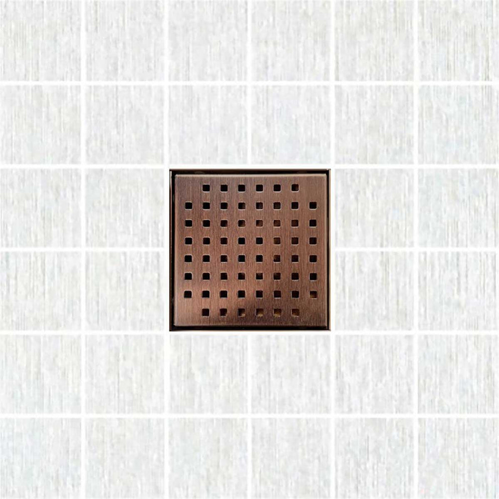 SereneDrains Square Shower Drain Traditional Square 6 ORB