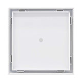 SereneDrains Square Shower Drain Tile Insert Matte White 5 Inch