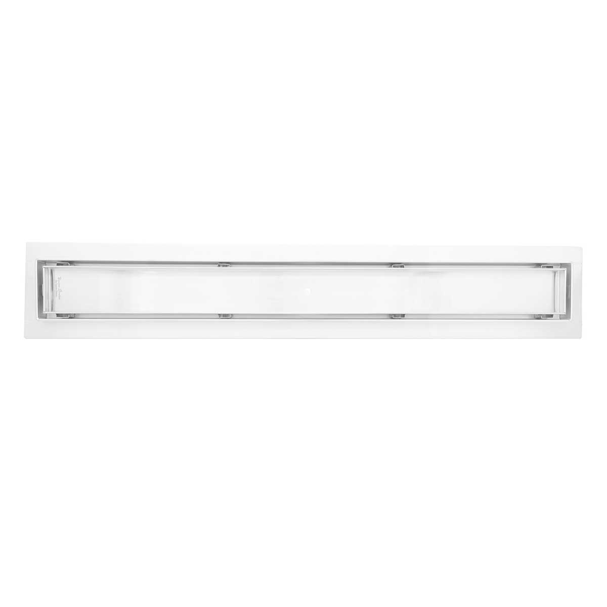 SereneDrains Linear Shower Drain Offset Outlet Tile Insert - Brushed 47