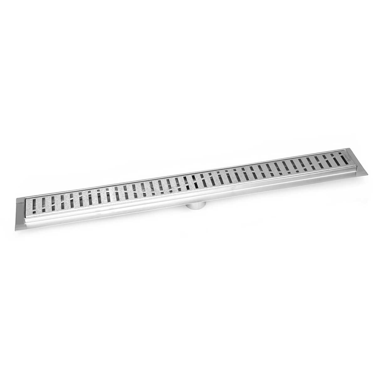 SereneDrains Linear Shower Drain Wind - Brushed Stainless 59