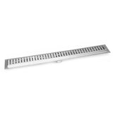 SereneDrains Linear Shower Drain Wind - Brushed Stainless 59