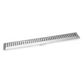 SereneDrains Linear Shower Drain Wind - Brushed Stainless 24