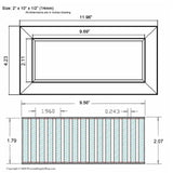 Chameleon Tile Vent Registers 2 and quarter x 10