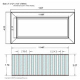 Chameleon Tile Vent Registers 2 and quarter x 12