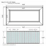 Chameleon Tile Vent Registers 2 and quarter x 14